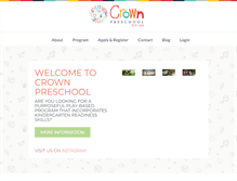 Tablet Screenshot of crownpreschool.ca